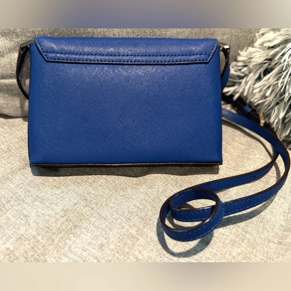 Kate Spade Newbury Lane Sally Crossbody Bag in Royal Blue Saffiano Leather, EUC - Picture 10 of 14
